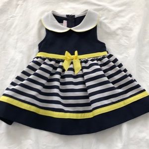 Navy striped dress